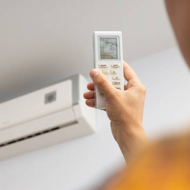 Air conditioner, modern apartments accessories in summer season